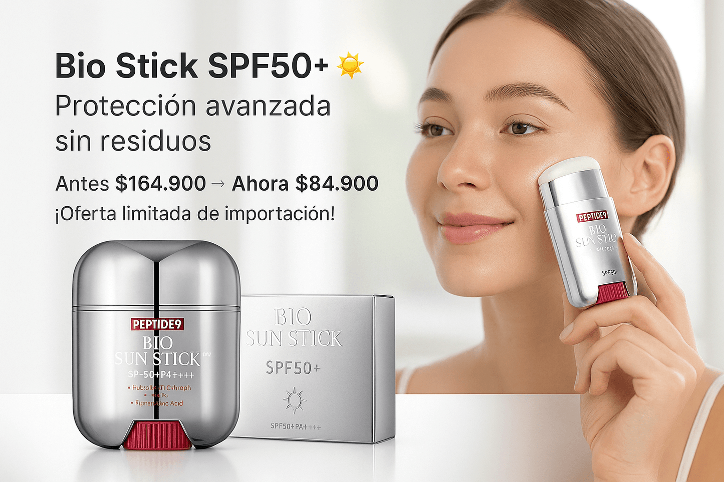 Bio Sun Stick - Bloqueador solar Importado.