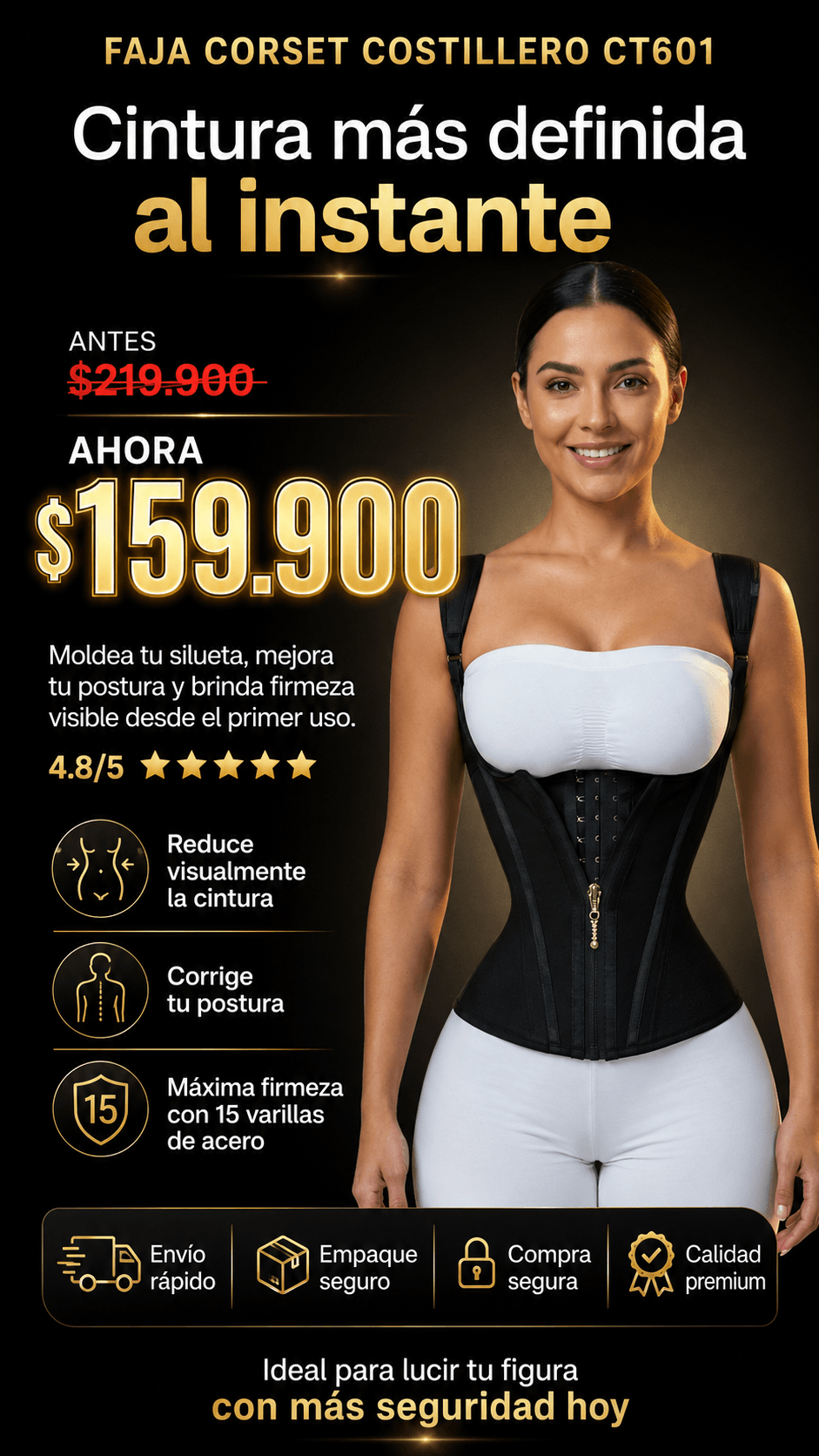 Faja Corset Costillero CT601