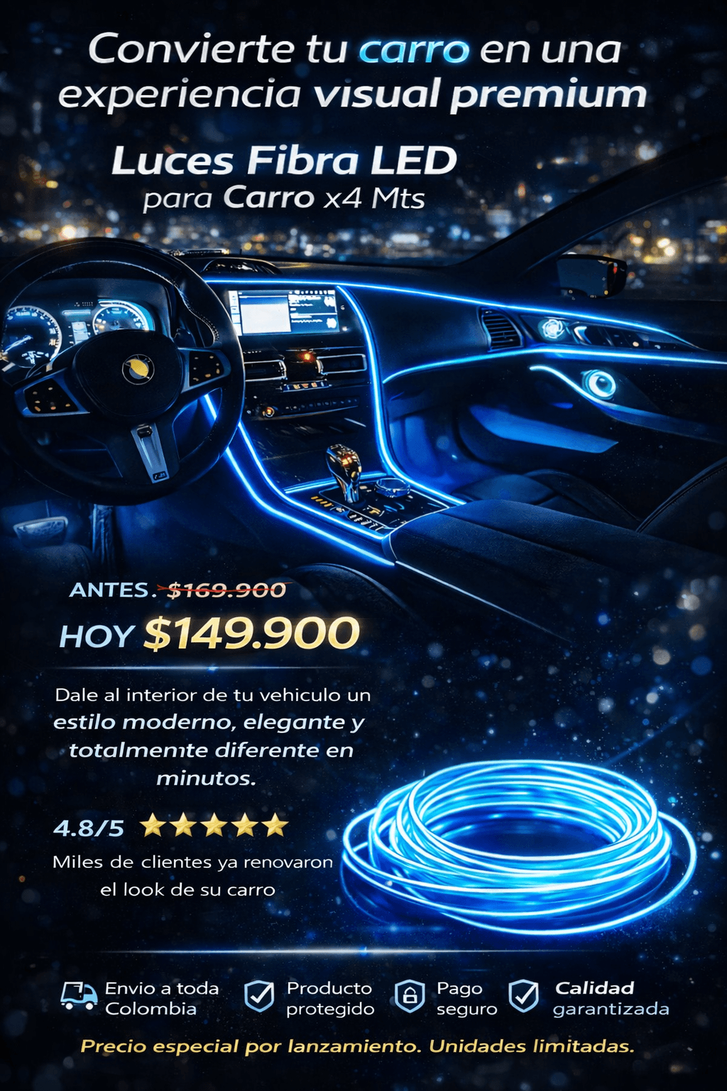 CAR COLD LIGHT RGB