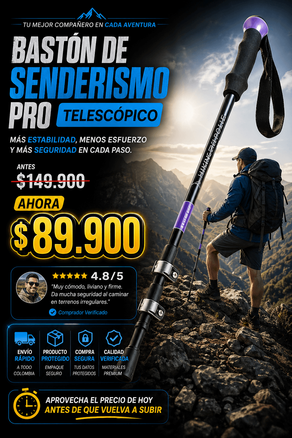 BASTON DE TREKKING PRO