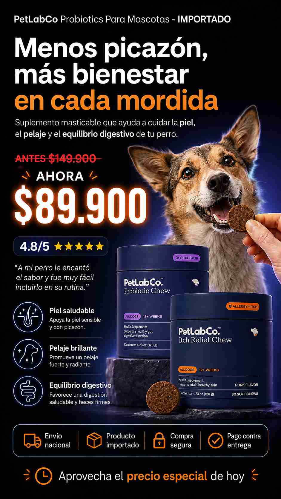 PetLabCo Probiotics Para Mascotas - IMPORTADO