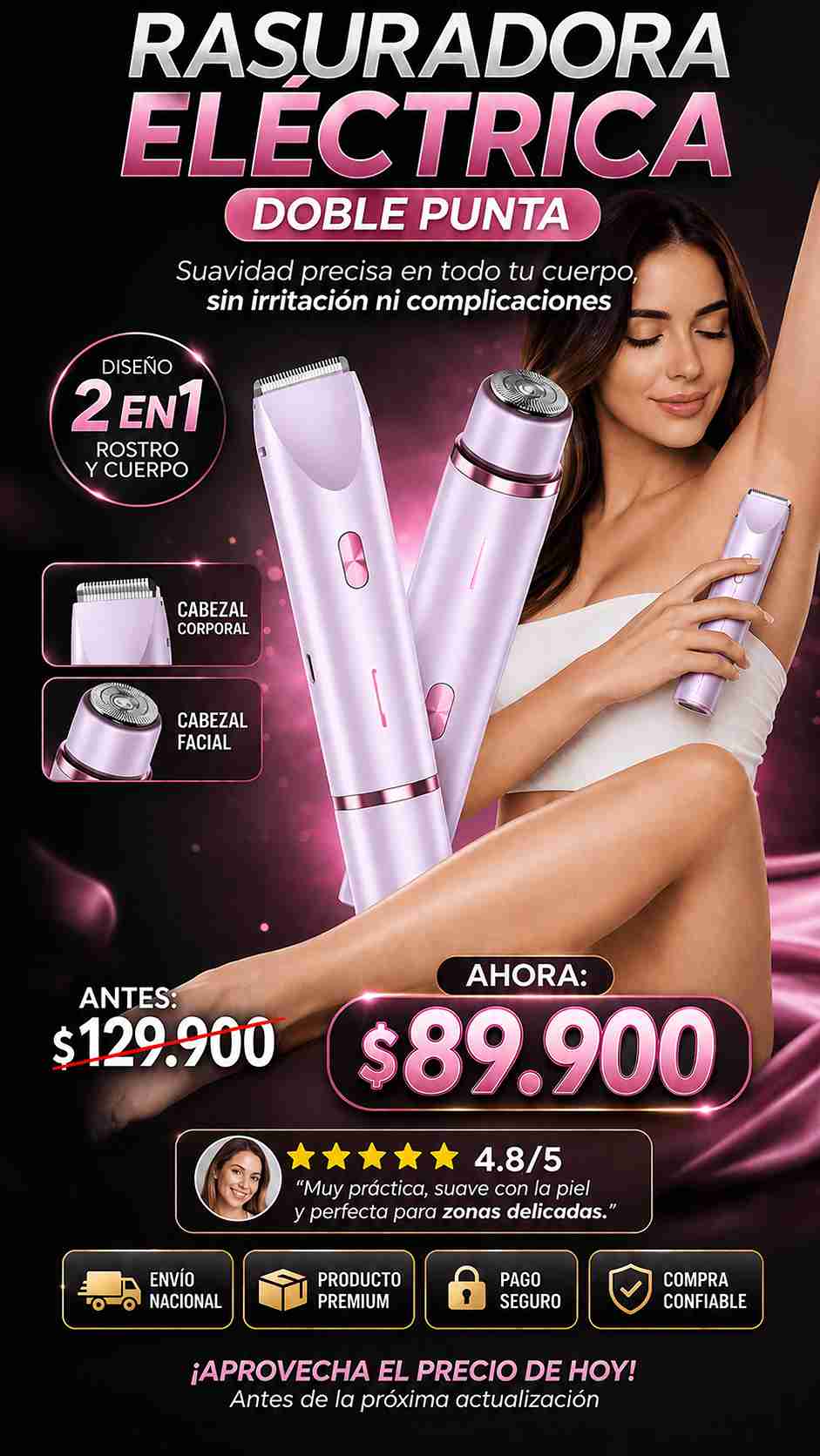 Rasuradora Electrica Doble Punta