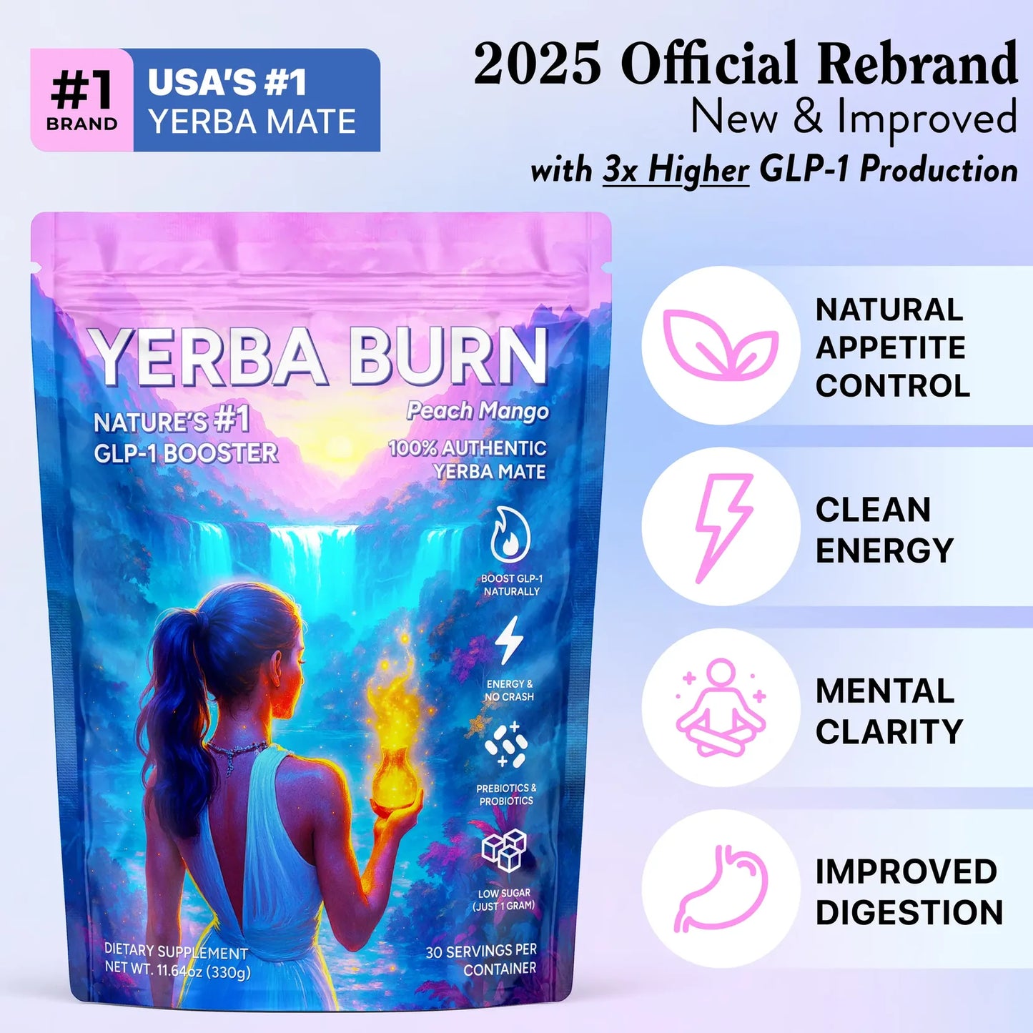 Yerba Burn™ — Te instantaneo de yerba mate en polvo