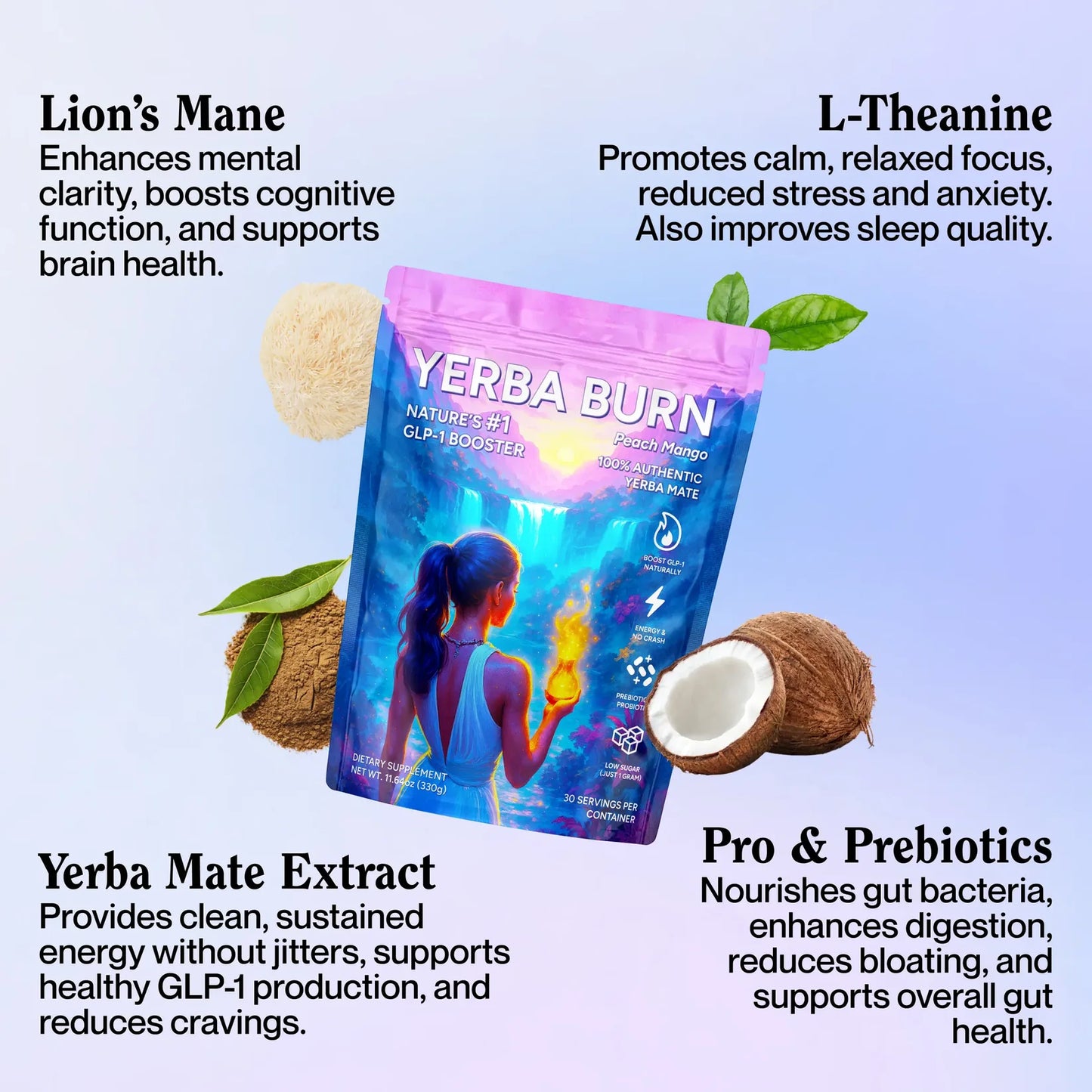 Yerba Burn™ — Te instantaneo de yerba mate en polvo