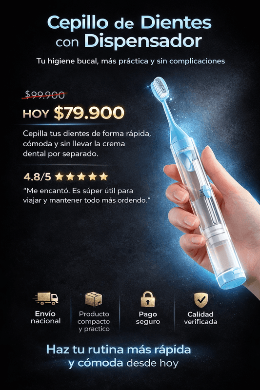 Cepillo Dispensador de Dientes.