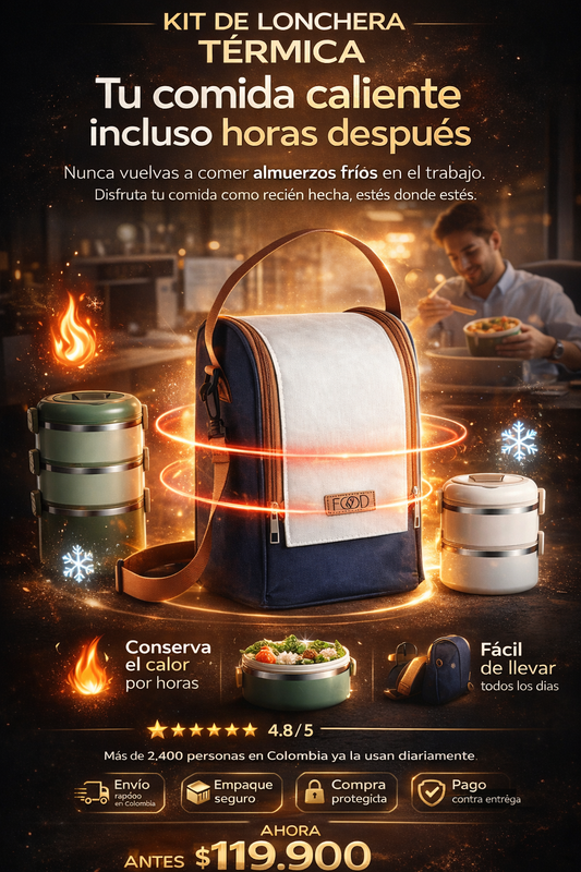 Kit Lonchera Termica IMPORATADA X4