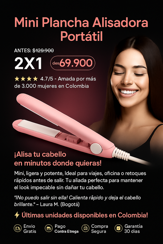 Mini Plancha Para Cabello