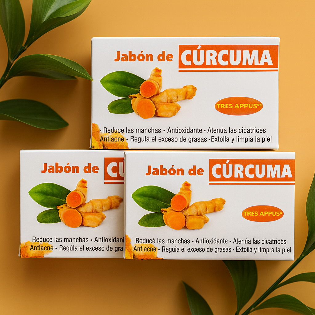 CurSoap™ - Jabón de Cúrcuma Natural 🧼🍂 Paga 1 Lleva 2😱