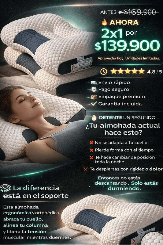 ALMOHADAS ORTOPÉDICAS 2X1