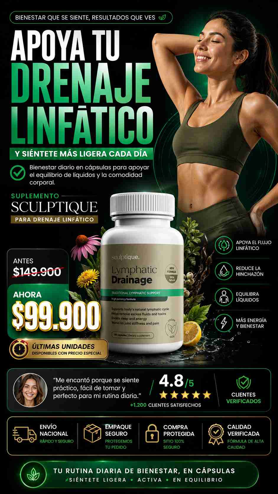 SCULPTIQUE LYMPHATIC DRAINAGE - IMPORTADO