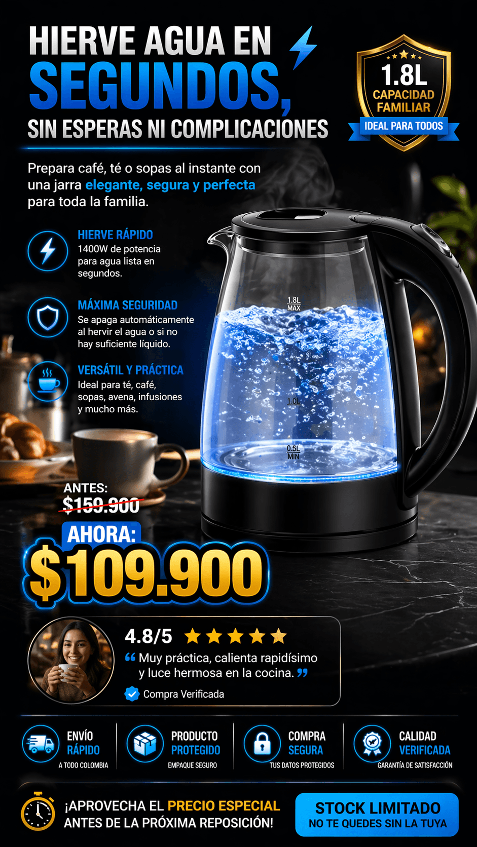 Jarra Electrica Para Hervir