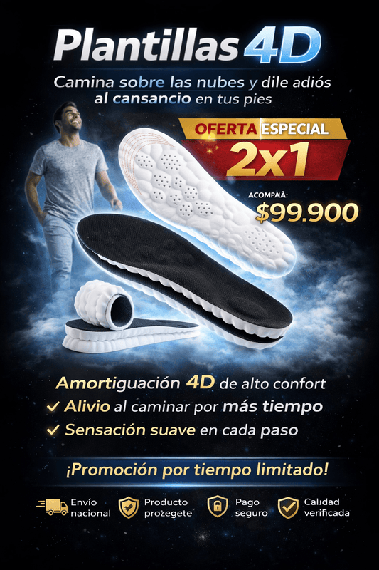 2x1 en PLANTILLAS 4D ORTOPLUS