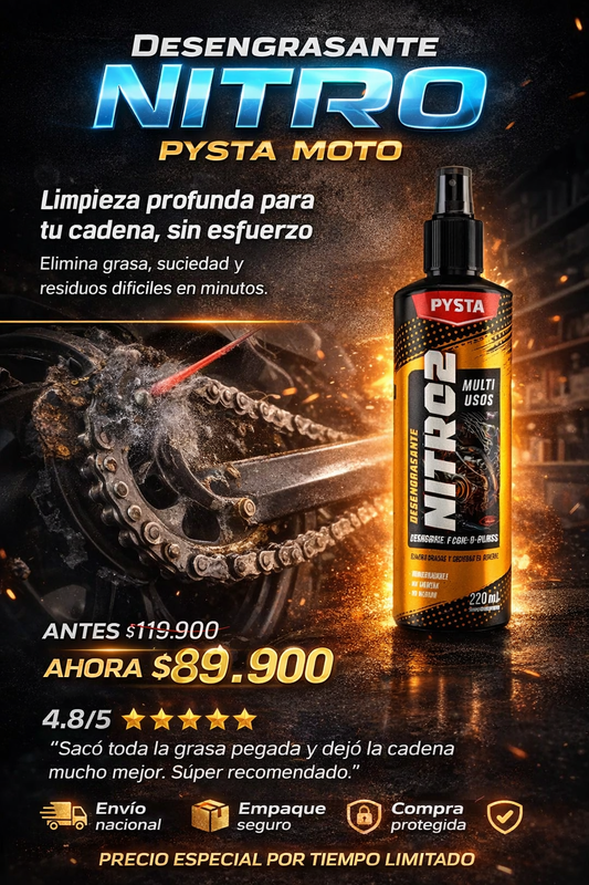 Desengrasante Nitro Pysta Moto