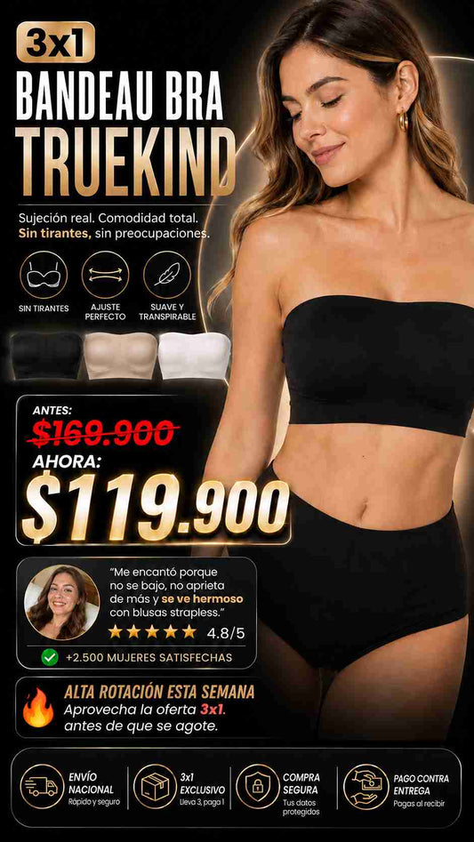 Set 3x1 Bandeau Bra Truekind