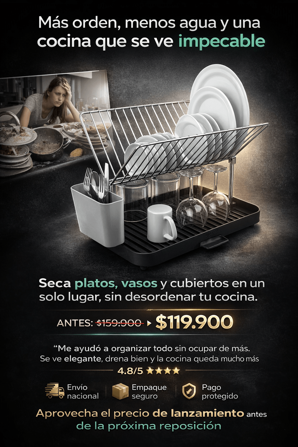 Rack Juego Escurridor de platos