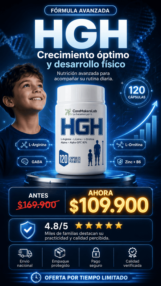 HGH - Crecimiento óptimo y desarrollo físico