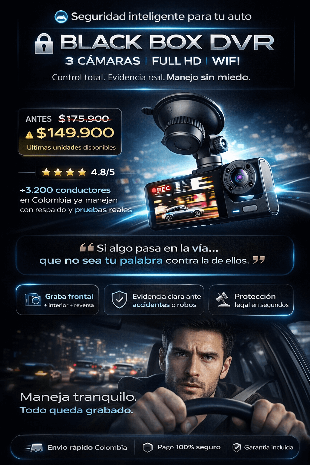 Black Pro 3 en 1 IMPORTADO