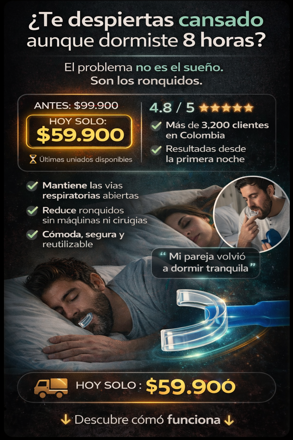 Antironquido Protector Bucal IMPORTADO